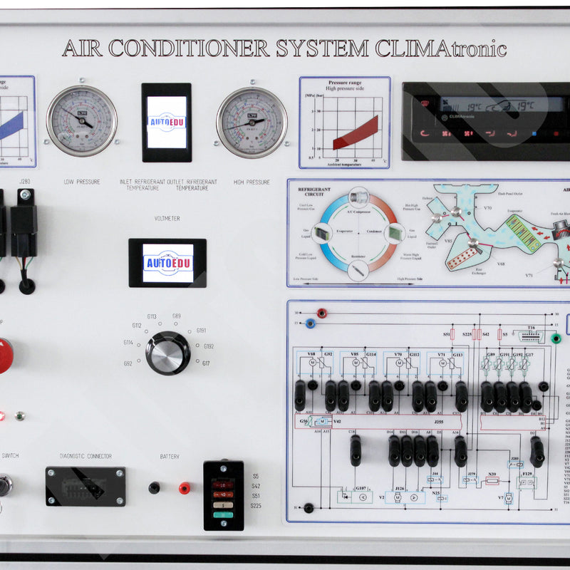 Air Conditioning And Climate Control Automotive Educational Trainer MSC2 Equipment AutoEDU