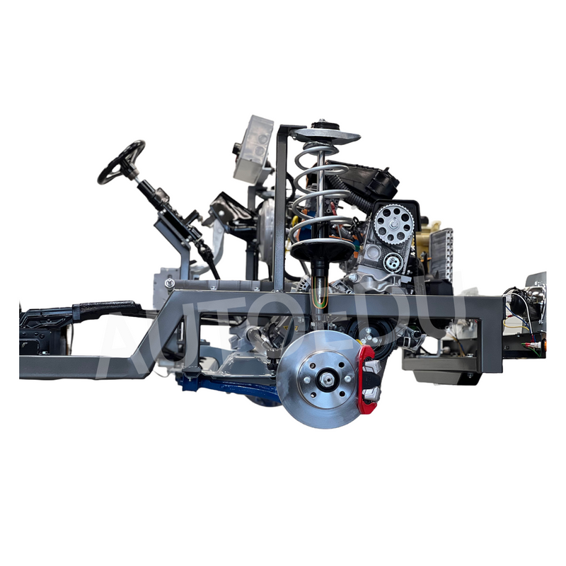 Standard petrol multi-point engine chassis with working light system chassis Educational Trainer AE35274E AutoEDU