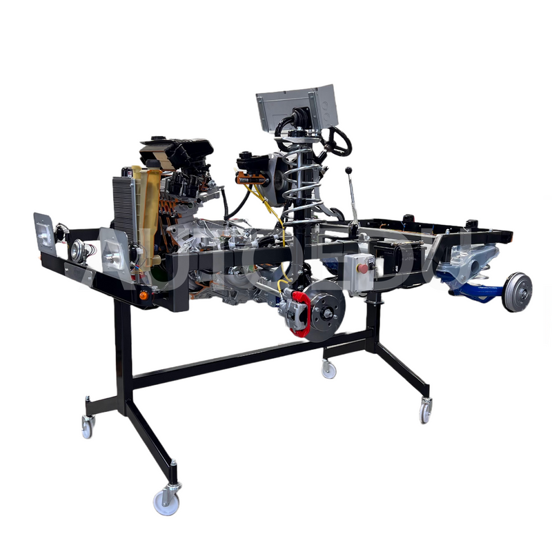 Standard petrol multi-point engine chassis with working light system chassis Educational Trainer AE35274E AutoEDU