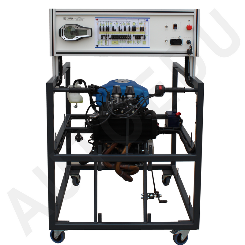 Educational motorcycle engine trainer with a fuel injection system MVMC01 AutoEDU