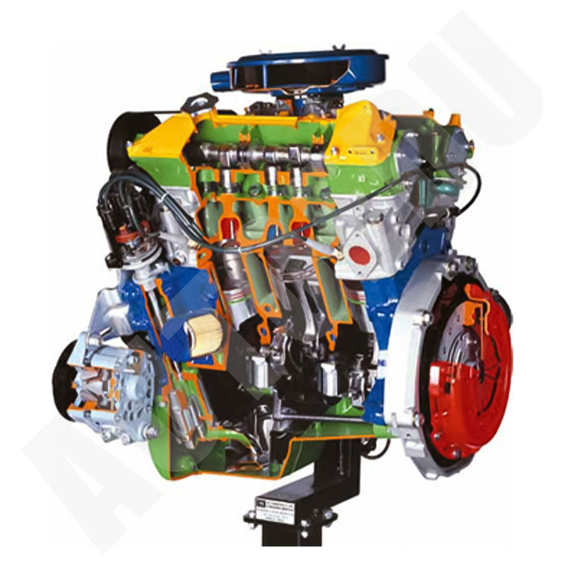 6 v cylinders petrol engine with multi-point electronic injection cutaway Educational Trainer AE35195E AutoEDU