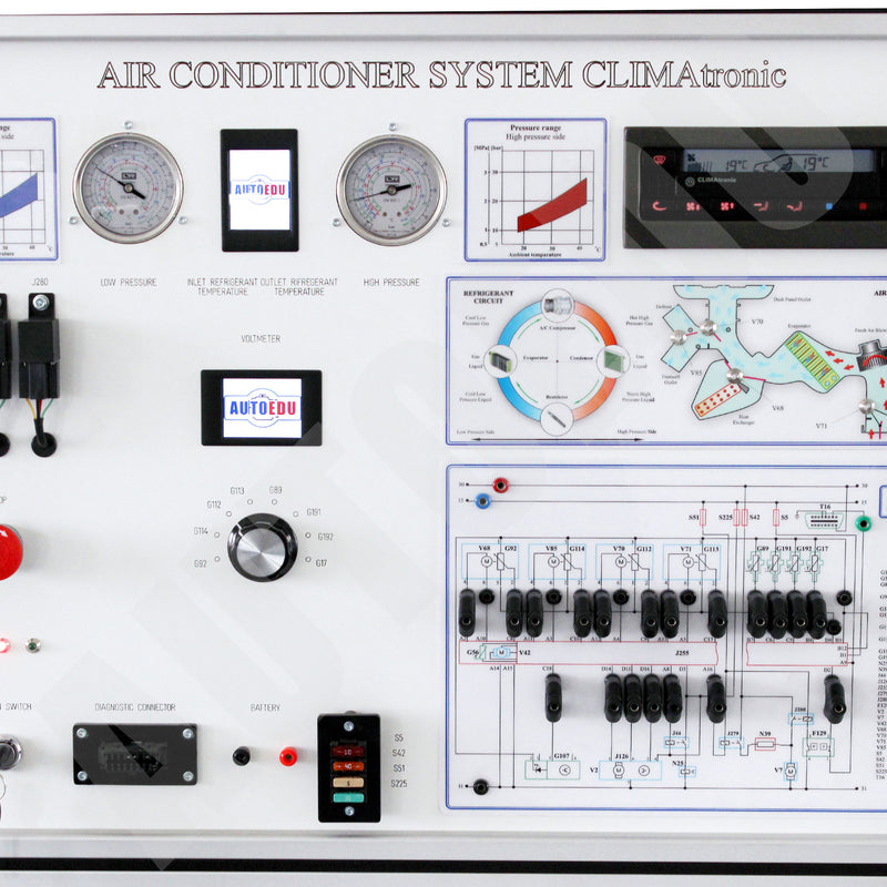 Air conditioning and climate control Automotive Educational Trainer MSC1 Equipment AutoEDU