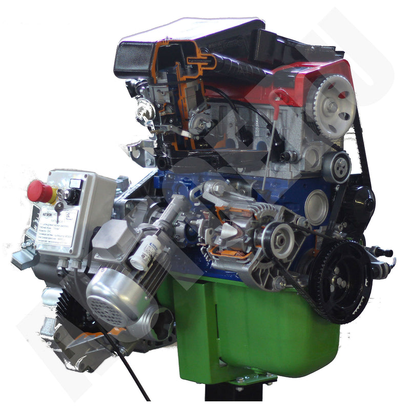 Fiat petrol engine with multi-point electronic injection + gearbox cutaway Educational Trainer AE35222 IEE AutoEDU