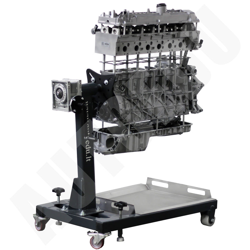 Turbo Diesel DOHC engine Educational Trainer in the split version on rotating stand IVD Split AutoEDU